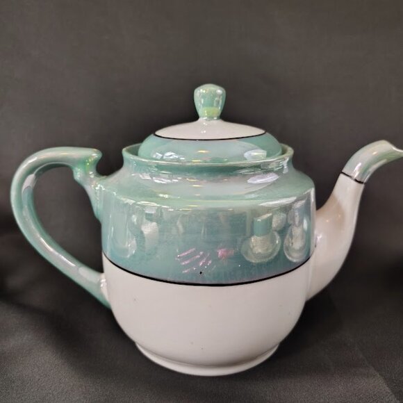 19 Vintage Japanese Cherry Blossom Tea Set Hand-Painted Porcelain Birds, Trees - Picture 8 of 11